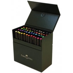 Marker caligrafic Pitt Artist Pen Cutie Studio 48 buc/set Faber-Castell
