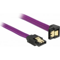 Delock Cable SATA 6 Gb/s down/straight metal 50 cm
