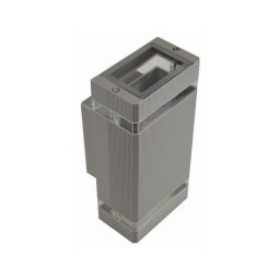Aplică perete exterior LITEK 2xGU10/30W/230V IP44 gri