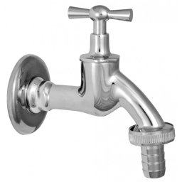 Robinet scurgere din alama cromata cu ventil, 1/2" FE