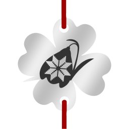 Martisor Bratara Inox Trifoi Argintiu Ghiocel Motive Traditionale