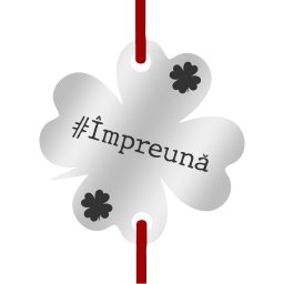 Martisor Bratara Inox Trifoi Argintiu Impreuna