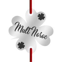 Martisor Bratara Inox Trifoi Argintiu Mult Noroc