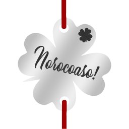 Martisor Bratara Inox Trifoi Argintiu Norocoaso