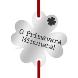 Martisor Bratara Inox Trifoi Argintiu O primavara Minunata