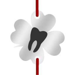 Martisor Bratara Inox Trifoi Argintiu Dintisor Stomatolog