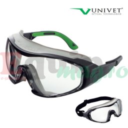 Ochelari de protectie cu lentila incolora si aerisire directa Univet