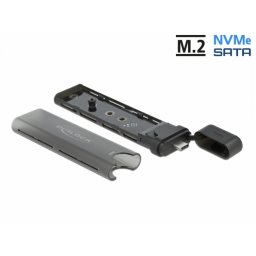 Rack extern Combo USB type C la M.2 NVMe PCIe + SATA SSD, Delock 42635