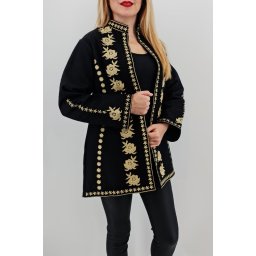 Sacou Pardesiu brodat cu motive traditionale 8