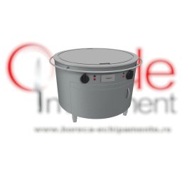 Grill rotund electric Teppanyaki, cu 4 zone de gătit, Casta