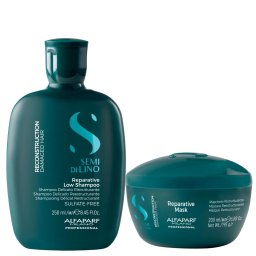 Set Alfaparf Semi Di Lino Reconstruction, Sampon 250 ml + Masca 200 ml