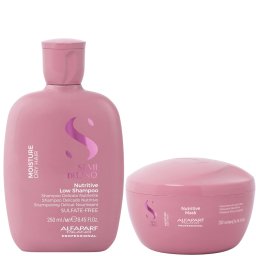 Set Alfaparf Semi Di Lino Moisture Nutritive, Sampon 250 ml + Masca 200 ml