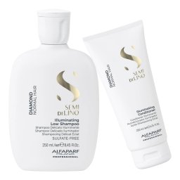 Set Alfaparf Semi Di Lino Diamond Iluminating, Sampon 250 ml + Balsam 200 ml