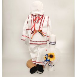 Set Traditional Botez Baiat - Costumas + Lumanare Adan 2