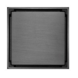 Scurgere rigola neagra , patrata 10*10 cm, faiantabila 2 in 1