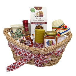 Cos cadou traditional I love Romania, 7 produse - ALIF1219