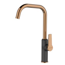 Kuchinox BQI 865D Baterie chiuveta bucatarie,cu pipa inalta pivotanta, negru cupru