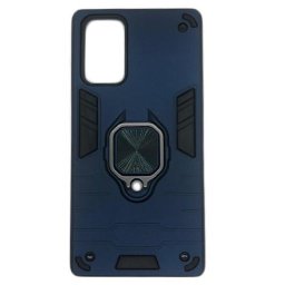Husa telefon Plastic Samsung Note 20 zn980 antishock Rugged Sergeant Armor Ring blue