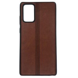 Husa telefon Silicon Samsung Note 20 zn980 Brown Leather