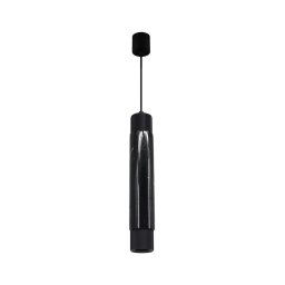 Lustră pe cablu MARBLE 1xGU10/8W/230V negru/auriu