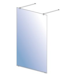 Paravan de dus finisaj crom tip Walk-in Sanotechnik Freedom I - sticla 8mm