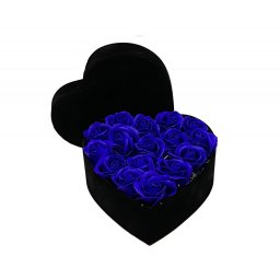 Aranjament floral inima cu trandafiri de sapun Special S (Culoare produse: Rosu, TIP PRODUS: Aranjament floral)