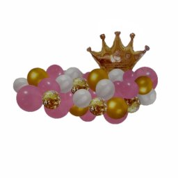 Kit arcada roz coroana 45 buc