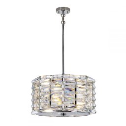 Pendul cristal Shoal, finisaj crom, D:48,1 cm, 4xE27, SHOAL-4P