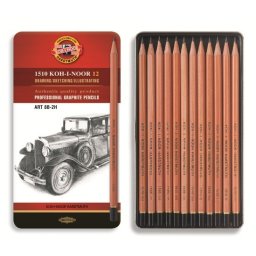 Set 12 creioane grafit natur KOH-I-NOOR ARTA
