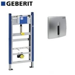 Set cadru pisoar Geberit Duofix H130 cm cu senzor si clapeta crom mat -111.695.46.5