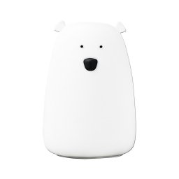 Lampă LED RGB pentru copii BEAR, tactilă, 0,8W, 5V, albă + USB