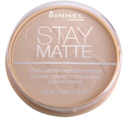 Pudra compacta Rimmel London Stay Matte 09 Amber, 14 g