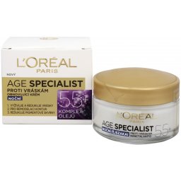 Crema antirid pentru fata L Oreal Paris Age Specialist 55+ de noapte, 50 ml