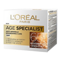 Crema antirid pentru fata L Oreal Paris Age Specialist 65+ de zi, 50 ml