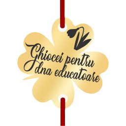Martisor Bratara Inox Trifoi Auriu Ghiocei Educatoare