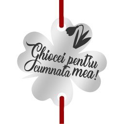 Martisor Bratara Inox Trifoi Argintiu Ghiocei Cumnata