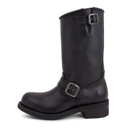 Cizme Moto Chopper din Piele Naturală SENDRA BOOTS 3396 Steel Matebox · Negru