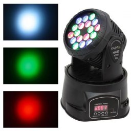 MOVING HEAD LED BEAM 18X3W