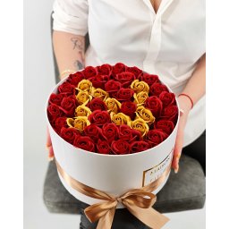 Set cadou - Trandafiri sapun - personalizare Litera!