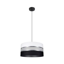 Lustră pe cablu CORAL 1xE27/60W/230V alb-negru