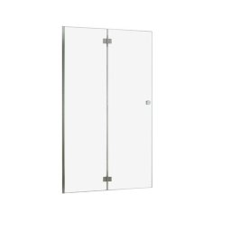 Usa pliabila de stanga finisaj crom Duet - sticla 6mm