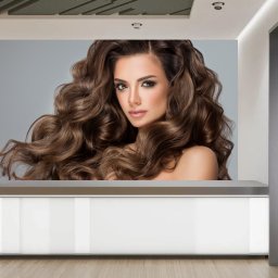 Fototapet Femeie cu Par Stralucitor, Ondulat FBSM56