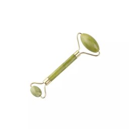 Rola dubla din jad pentru masaj facial si corporal,Gonga® Verde
