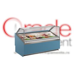 Vitrină de congelare pentru înghețată sau gelato CORAL, 14 cuve Infrico