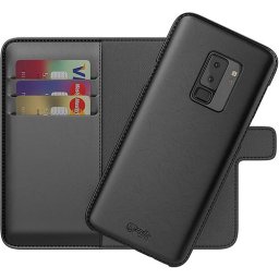 Husa Telefon Wallet Case Samsung S9+ g965 2in1 Black BeHello