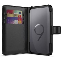 Husa Telefon Wallet Case Samsung S9 g960 Black BeHello