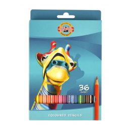 Set 36 creioane colorate KOH-I-NOOR Girafa