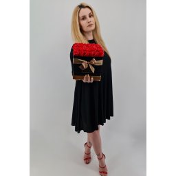 Set cadou , Trandafiri sapun , cutie patrata cu trandafiri rosi