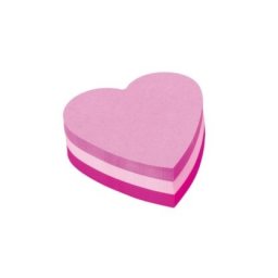 Cub notes adeziv Post-it 70 x 70 mm, inima