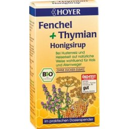 Sirop de miere cu fenicul si cimbru bio 250g Hoyer